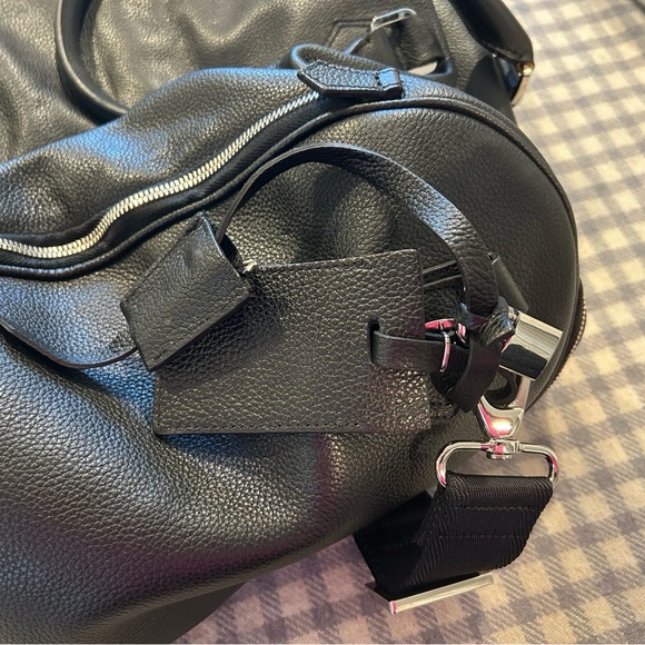 VITALE BARBERIS black Leather garment/duffle bag - Picture 9 of 9